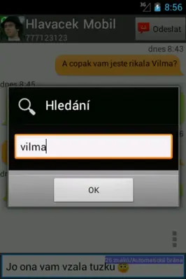 Oskárek SMS android App screenshot 2