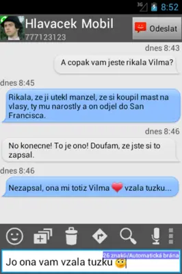 Oskárek SMS android App screenshot 5